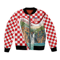 Plitvice Waterfall Hrvatska Scenery Bomber Jacket