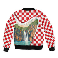Plitvice Waterfall Hrvatska Scenery Bomber Jacket