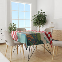 Plitvice Waterfall Hrvatska Scenery Tablecloth