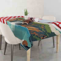 Plitvice Waterfall Hrvatska Scenery Tablecloth