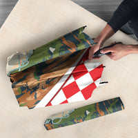 Plitvice Waterfall Hrvatska Scenery Umbrella
