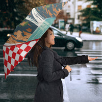Plitvice Waterfall Hrvatska Scenery Umbrella