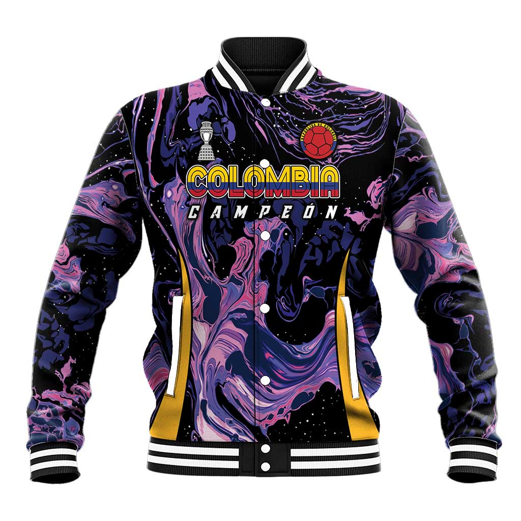 Colombia Football Custom Baseball Jacket Cano Cristales Style - Todos Somos Campeon LT7 - Wonder Print Shop