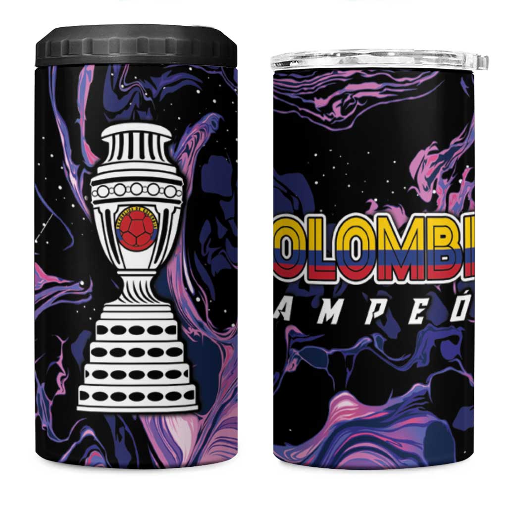 Colombia Football 4 in 1 Can Cooler Tumbler Cano Cristales Style - Todos Somos Campeon LT7 - Wonder Print Shop