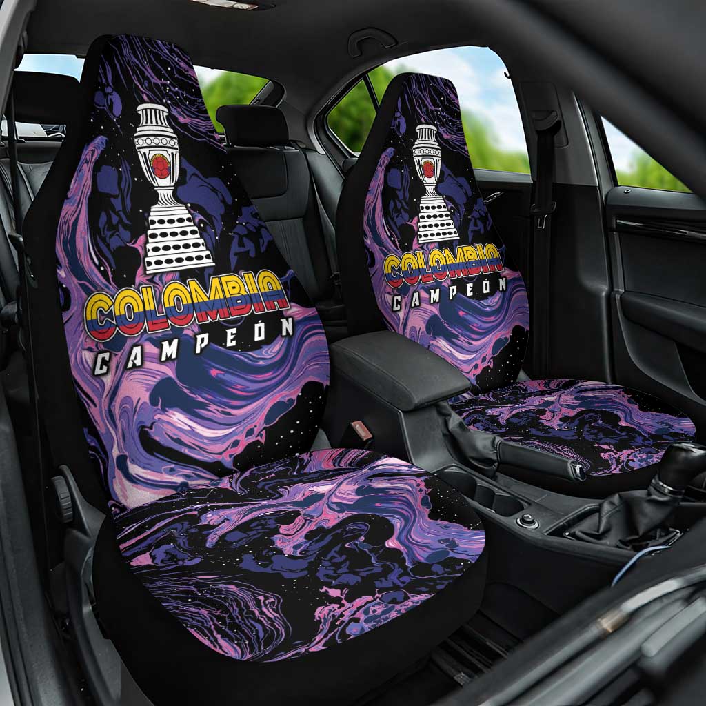 Colombia Football Car Seat Cover Cano Cristales Style - Todos Somos Campeon LT7 - Wonder Print Shop