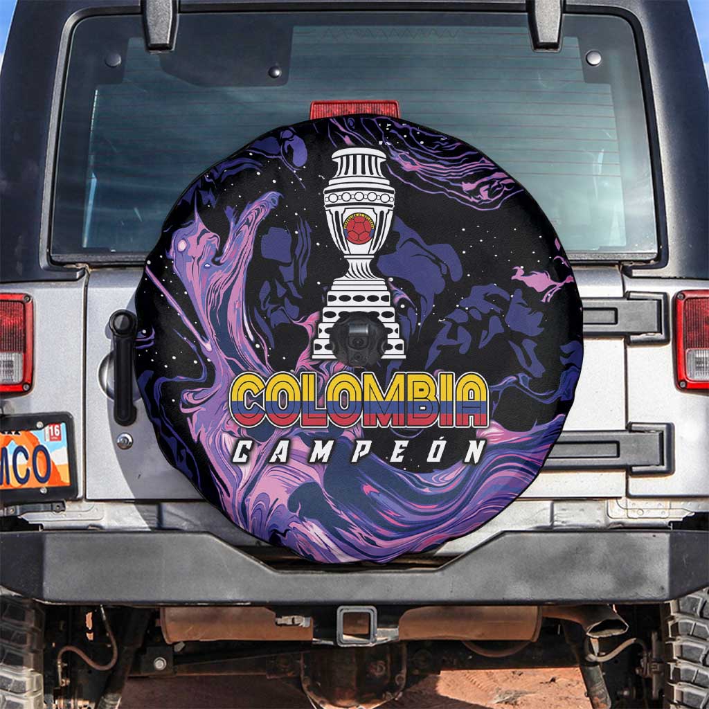 Colombia Football Spare Tire Cover Cano Cristales Style - Todos Somos Campeon - Wonder Print Shop