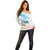 Chucks N Pearls 2024 Off Shoulder Sweater Pink Green Rocking The World - Wonder Print Shop