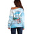 Chucks N Pearls 2024 Off Shoulder Sweater I'm With Her - Wonder Print Shop