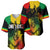 Jamaica Reggae Baseball Jersey Legend Bob Sketch Style One Love LT7 - Wonder Print Shop