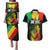 Jamaica Reggae Couples Matching Puletasi Dress and Hawaiian Shirt Legend Bob Sketch Style One Love LT7 - Wonder Print Shop