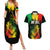 Jamaica Reggae Couples Matching Summer Maxi Dress and Hawaiian Shirt Legend Bob Sketch Style One Love LT7 - Wonder Print Shop