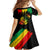 Jamaica Reggae Family Matching Mermaid Dress and Hawaiian Shirt Legend Bob Sketch Style One Love LT7 - Wonder Print Shop