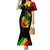 Jamaica Reggae Family Matching Mermaid Dress and Hawaiian Shirt Legend Bob Sketch Style One Love LT7 - Wonder Print Shop