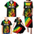 Jamaica Reggae Family Matching Puletasi Dress and Hawaiian Shirt Legend Bob Sketch Style One Love - Wonder Print Shop