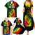 Jamaica Reggae Family Matching Summer Maxi Dress and Hawaiian Shirt Legend Bob Sketch Style One Love - Wonder Print Shop