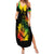 Jamaica Reggae Family Matching Summer Maxi Dress and Hawaiian Shirt Legend Bob Sketch Style One Love - Wonder Print Shop