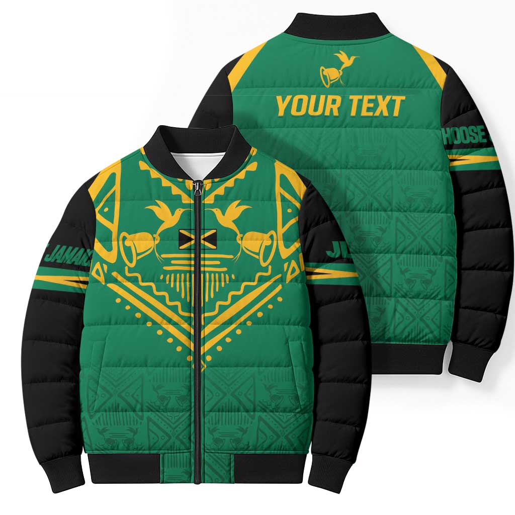 JLP Choose Jamaica Bomber Puffer Jacket - Wonder Print Shop