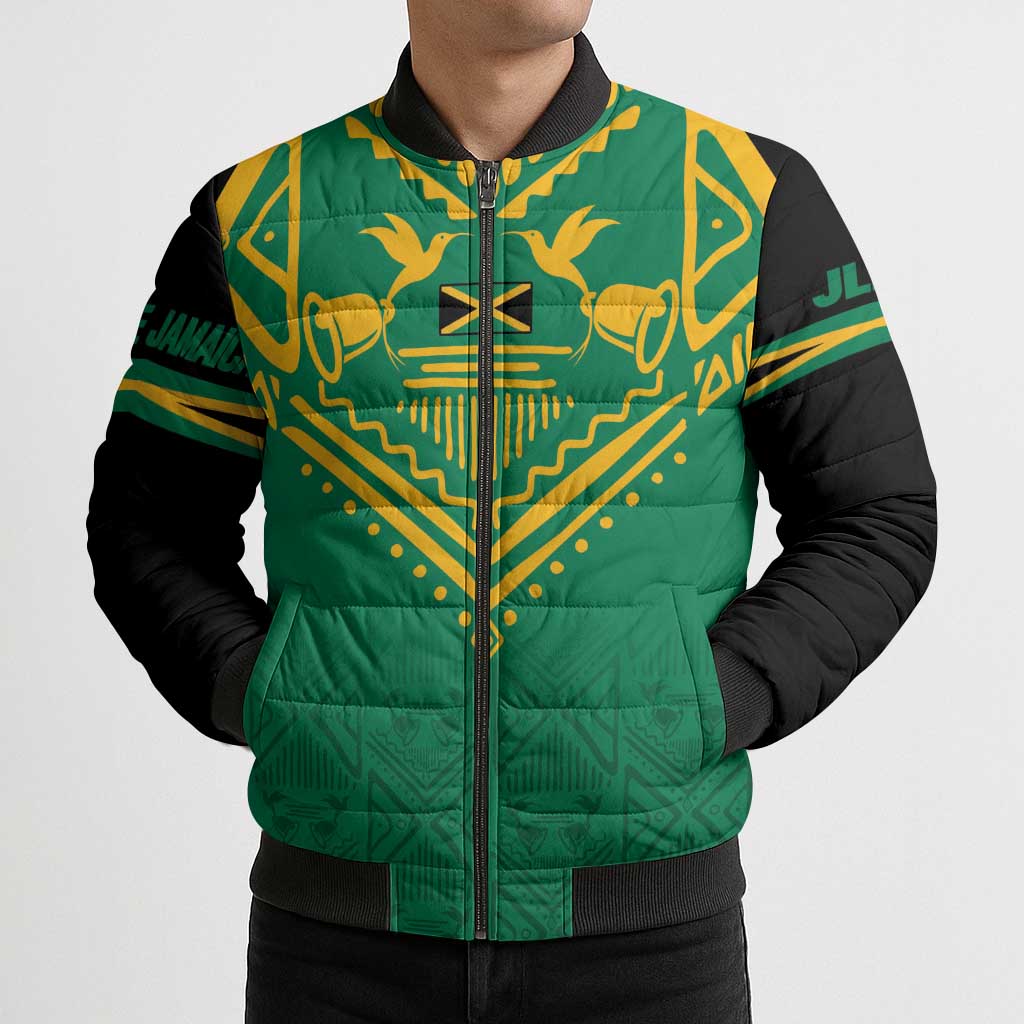 JLP Choose Jamaica Bomber Puffer Jacket - Wonder Print Shop