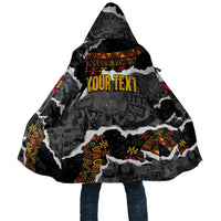 Juneteenth Freedom Day Personalized Grunge Ethnic Motif Cloak Black History
