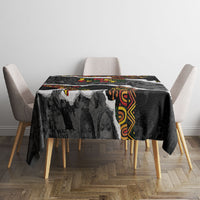 Juneteenth Freedom Day Grunge Ethnic Motif Tablecloth Black History
