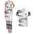 Personalised Fiji Rugby Couples Matching Tank Maxi Dress And Hawaiian Shirt Kaiviti WC 2023 Jersey Replica - White LT7 - Wonder Print Shop