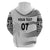 Personalised Fiji Rugby Hoodie Kaiviti WC 2023 Jersey Replica - White - Wonder Print Shop