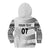 Personalised Fiji Rugby Kid Hoodie Kaiviti WC 2023 Jersey Replica - White - Wonder Print Shop