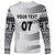 Personalised Fiji Rugby Long Sleeve Shirt Kaiviti WC 2023 Jersey Replica - White - Wonder Print Shop