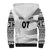 Personalised Fiji Rugby Sherpa Hoodie Kaiviti WC 2023 Jersey Replica - White - Wonder Print Shop