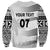 Personalised Fiji Rugby Sweatshirt Kaiviti WC 2023 Jersey Replica - White - Wonder Print Shop