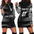 Personalised Fiji Rugby Hoodie Dress Kaiviti WC 2023 Jersey Replica - Black - Wonder Print Shop