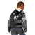 Personalised Fiji Rugby Kid Hoodie Kaiviti WC 2023 Jersey Replica - Black - Wonder Print Shop