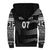 Personalised Fiji Rugby Sherpa Hoodie Kaiviti WC 2023 Jersey Replica - Black - Wonder Print Shop