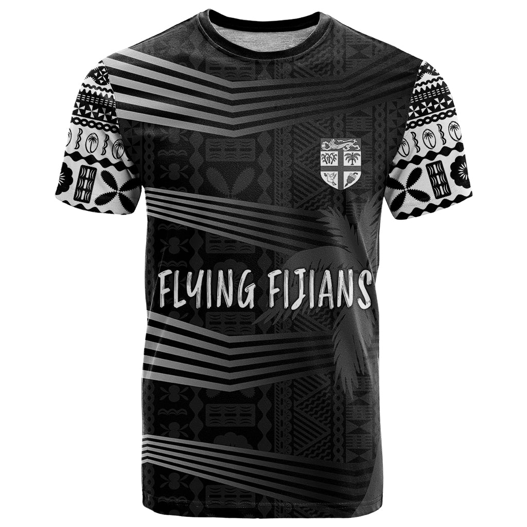 Personalised Fiji Rugby T Shirt Kaiviti WC 2023 Jersey Replica - Black - Wonder Print Shop