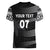 Personalised Fiji Rugby Women V Neck T Shirt Kaiviti WC 2023 Jersey Replica - Black - Wonder Print Shop