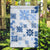 Vintage Hawaii Garden Flag Hawaiian Quilt Kapa Mismatch Blue - Wonder Print Shop