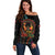 Happy Kwanzaa African Off Shoulder Sweater Mandala Mix Nguzo Saba - Wonder Print Shop