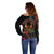 Happy Kwanzaa African Off Shoulder Sweater Mandala Mix Nguzo Saba - Wonder Print Shop