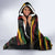 Personalised Reggae Soul Hooded Blanket Sketch Style