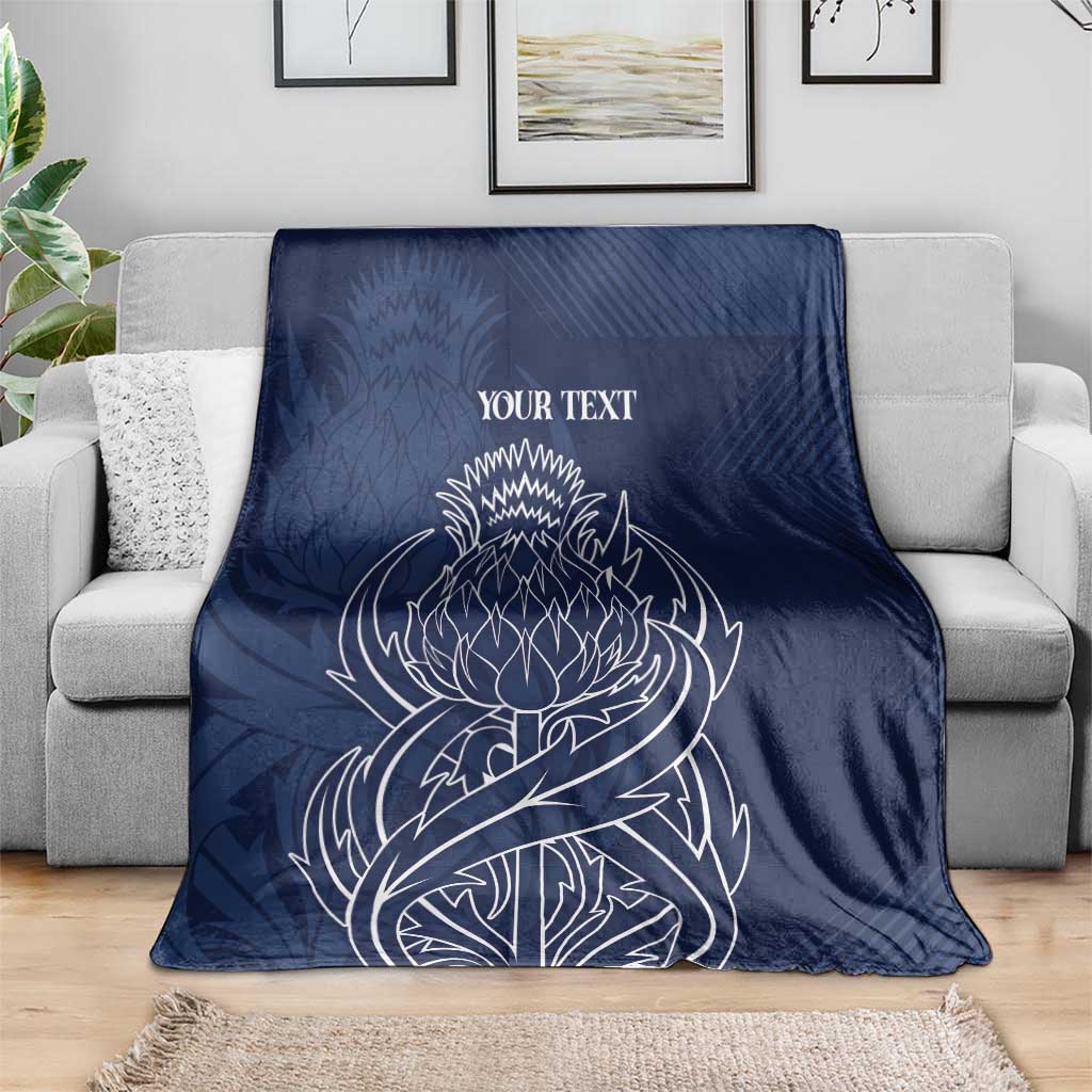 Scotland Rugby Personalized Blanket Thistle Royal Style