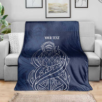 Scotland Rugby Personalized Blanket Thistle Royal Style