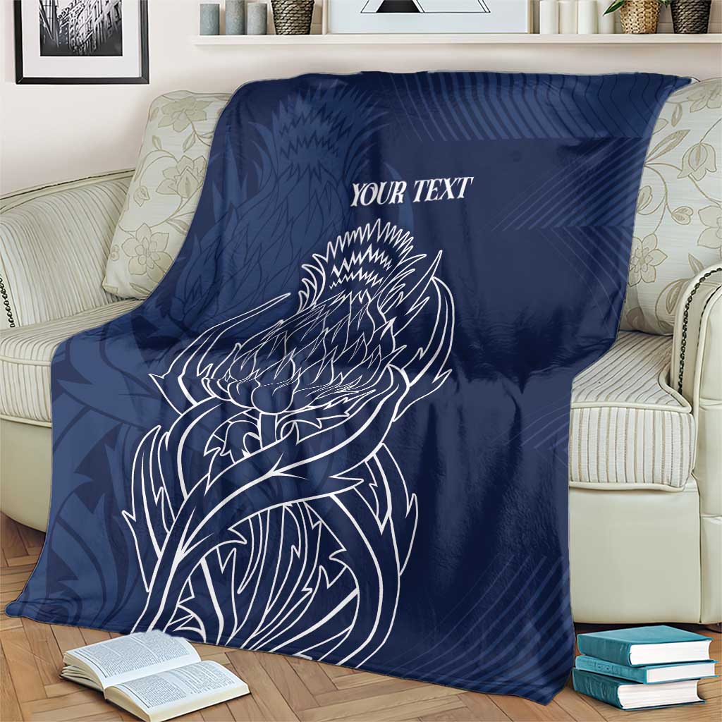 Scotland Rugby Personalized Blanket Thistle Royal Style