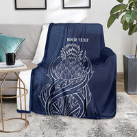 Scotland Rugby Personalized Blanket Thistle Royal Style