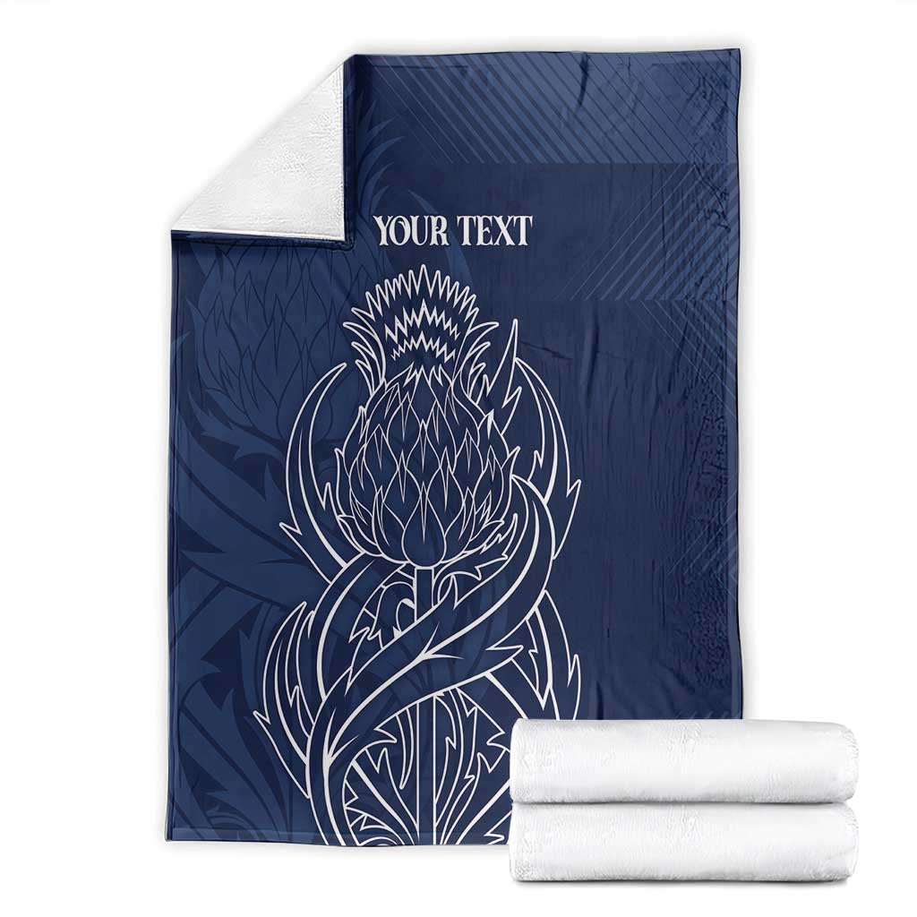 Scotland Rugby Personalized Blanket Thistle Royal Style