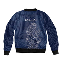 Scotland Rugby Personalized Bomber Jacket Thistle Royal Style