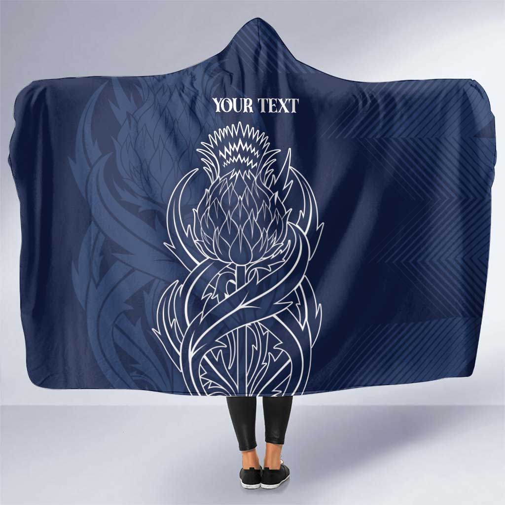 Scotland Rugby Personalized Hooded Blanket Thistle Royal Style