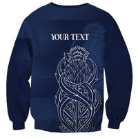Scotland Rugby Personalized Sweatshirt Thistle Royal Style