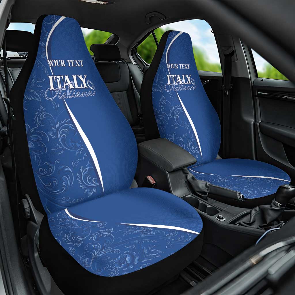 Italy Rugby Personalized Car Seat Cover Azzurro Savoia - Renaissance Inspired