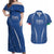 Italy Rugby Personalized Couples Matching Off Shoulder Maxi Dress and Hawaiian Shirt Azzurro Savoia - Renaissance Inspired