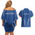 Italy Rugby Personalized Couples Matching Off Shoulder Short Dress and Hawaiian Shirt Azzurro Savoia - Renaissance Inspired